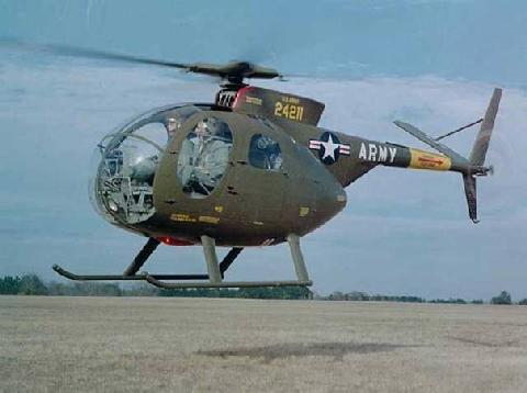 米帝oh-6直升机