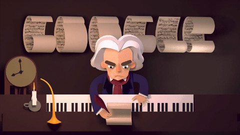 【很有趣】谷歌首页贝多芬诞辰纪念日趣味游戏