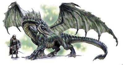 绿龙只要稍微被激怒,甚至根本没被激怒,就会对任何生物发动攻击.